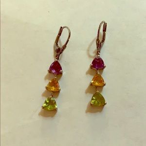 Stone sterling earrings